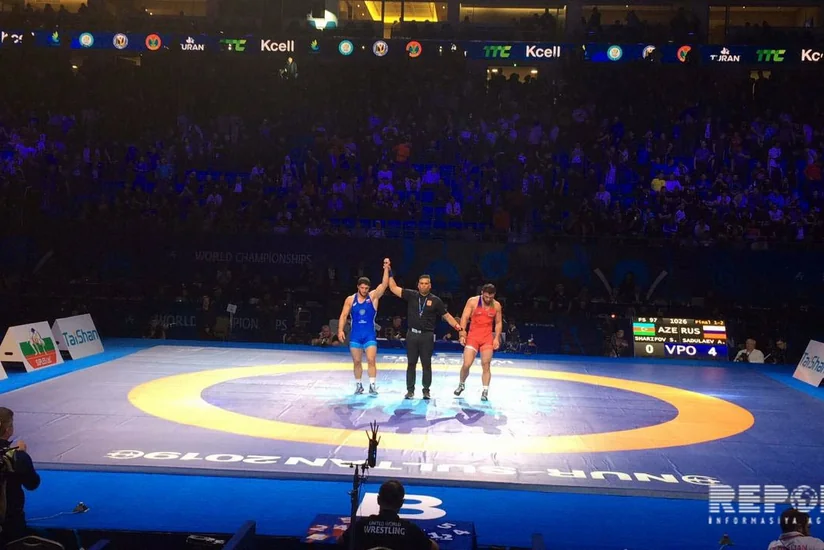 Azərbaycanın sərbəst güləşçisi Şərif Şərifov dünya çempionatında gümüş medal qazanıb - FOTO