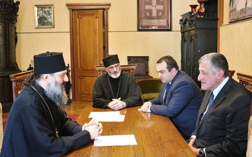 Azərbaycan səfiri Keşikçi Dağı məsələsini Gürcüstan Patriarxlığında müzakirə edib