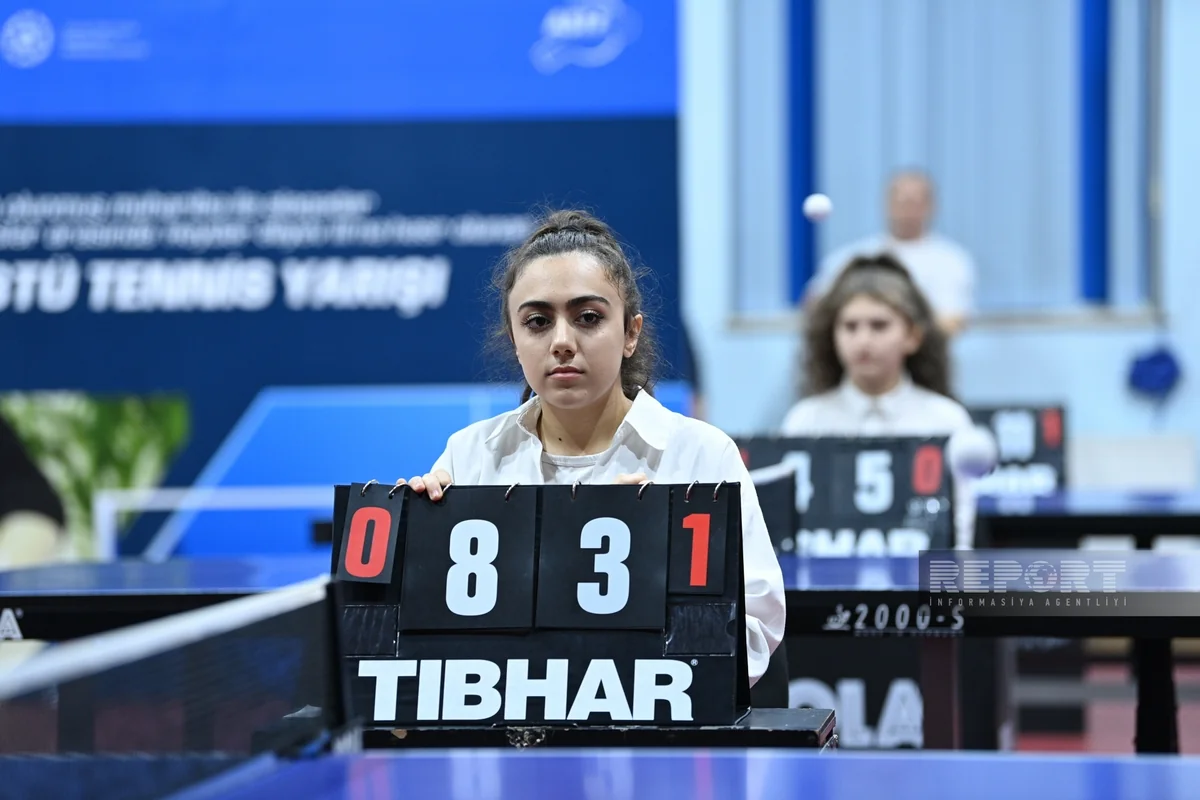 Protezlə təmin edilən müharibə əlilləri arasında stolüstü tennis yarışı keçirilib