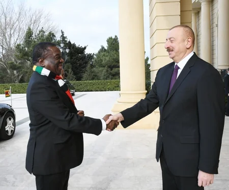 Azerbaijani, Zimbabwean presidents met