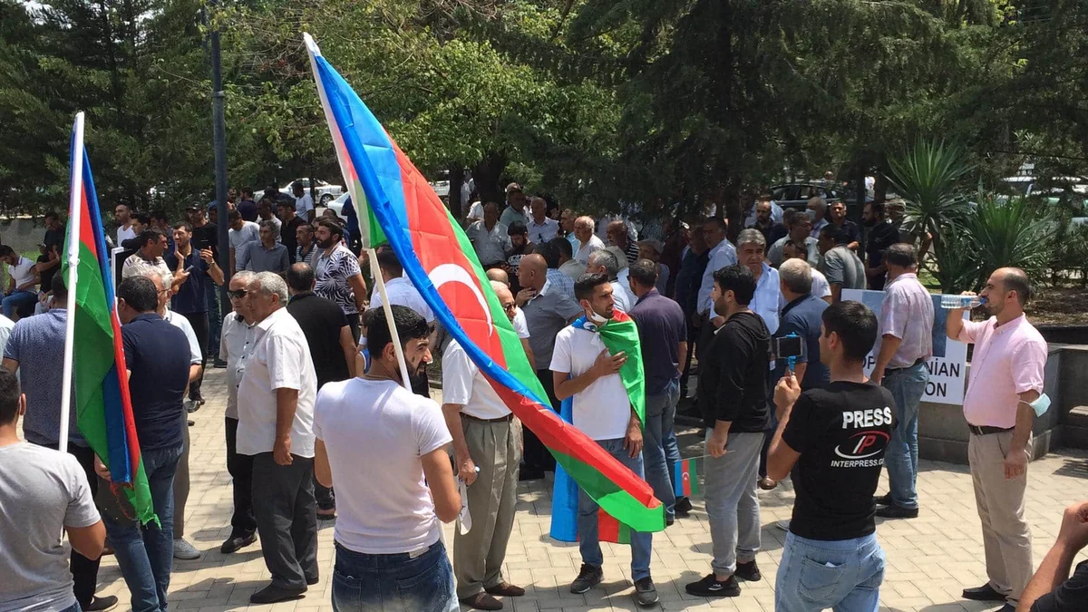 Gürcüstan azərbaycanlıları bölgədə sülh çağırışlı aksiya keçirir