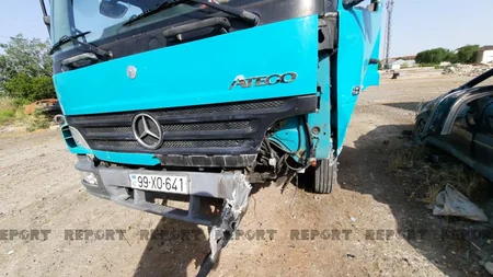 Kürdəmirdə yol qəzası olub, xəsarət alanlar var - VİDEO