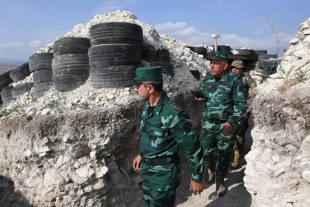 Armenians fired on Azerbaijani frontier combat point, one soldier wounded