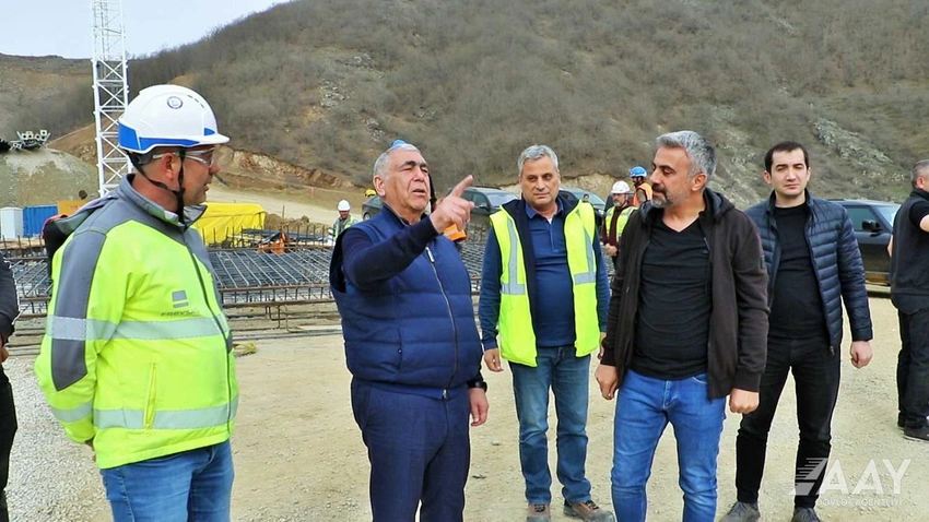 Saleh Məmmədov Füzuli-Şuşa avtomobil yolunun tikintisi ilə tanış olub