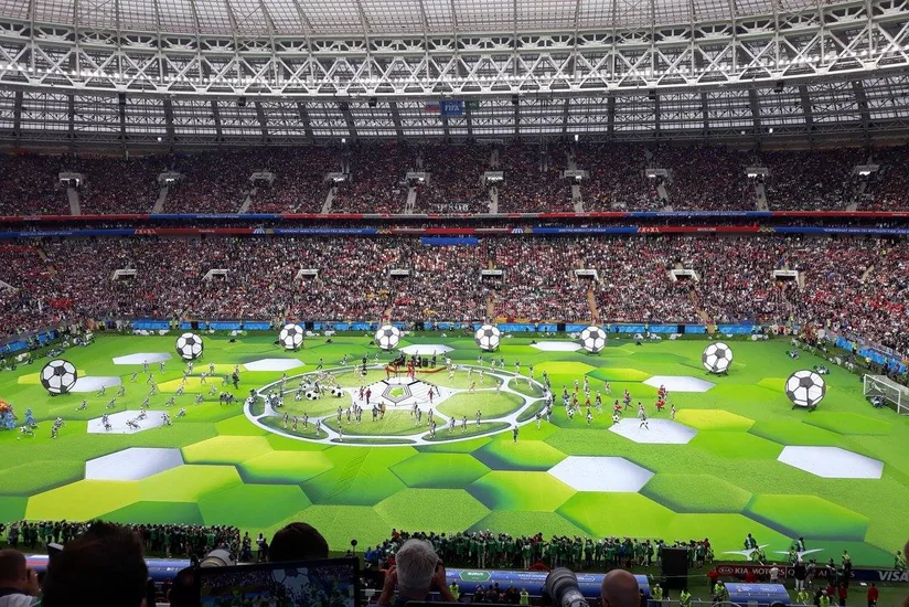 Moskvada futbol üzrə XXI dünya çempionatının təntənəli açılış mərasimi keçirilib