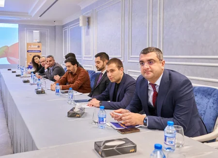 “Yüksəliş” müsabiqəsinin qalibləri ilə görüş olub