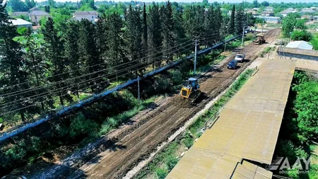 Salyanda 16 min əhalinin istifadə etdiyi yollar yenidən qurulur