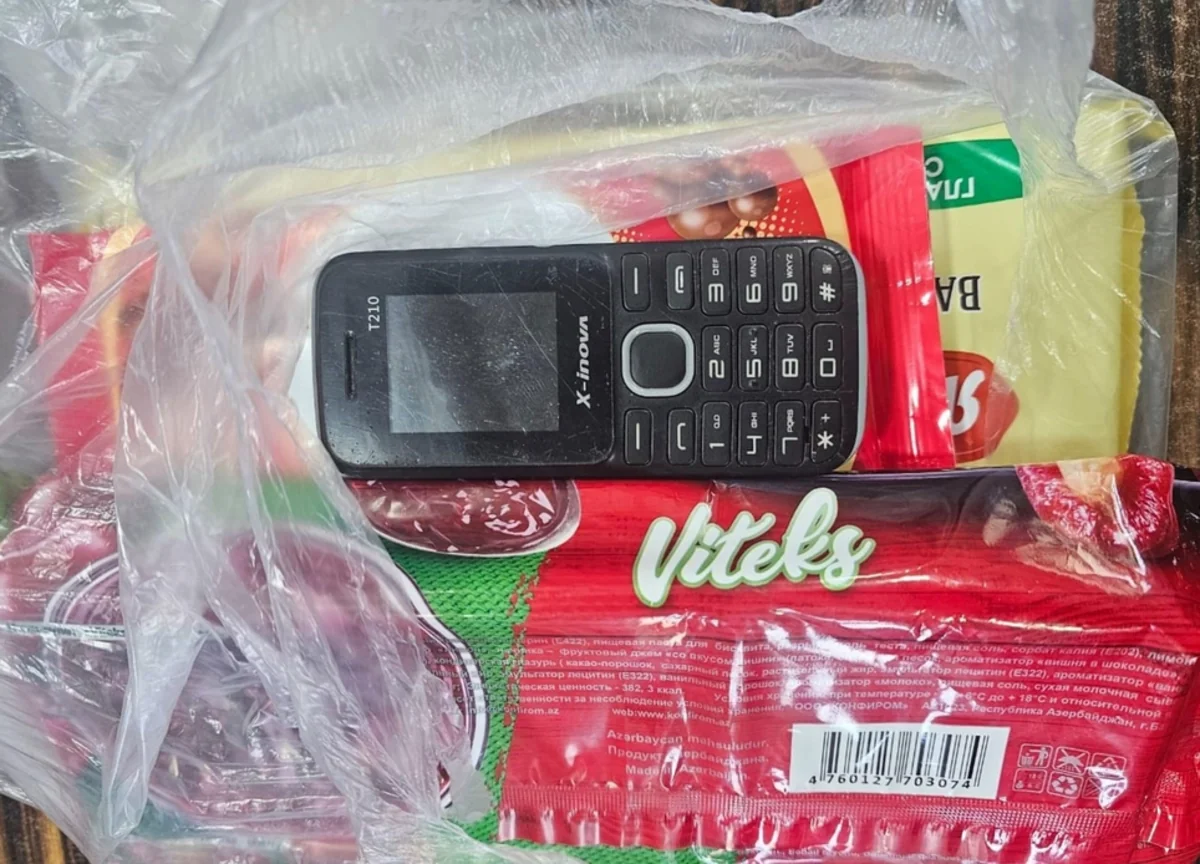 Cəzaçəkmə müəssisəsinə mobil telefon keçirilməsinin qarşısı alınıb