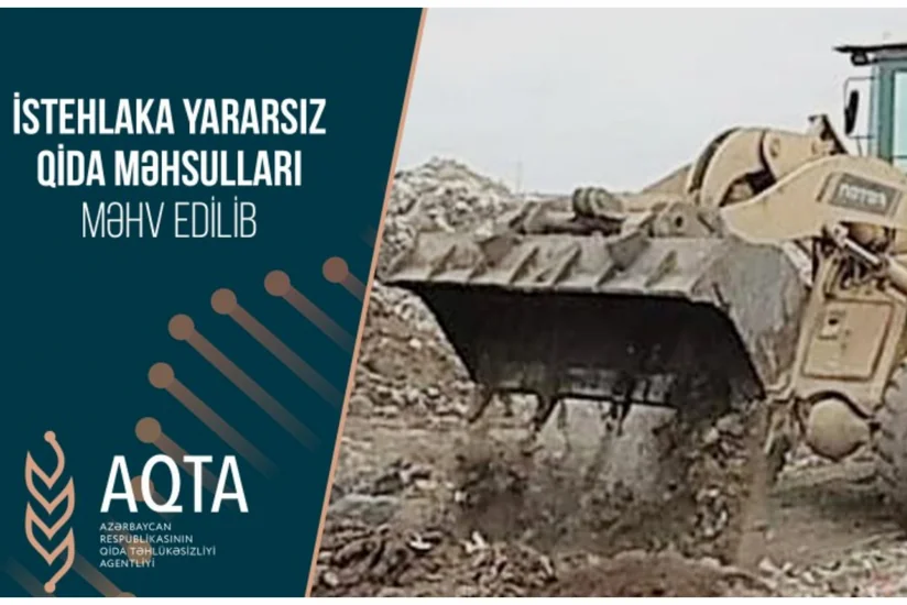 İstehlaka yararsız 66 ton qida məhsulu məhv edilib