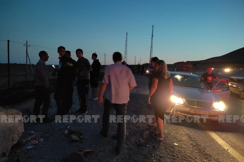 Qobustanda yol qəzası baş verib