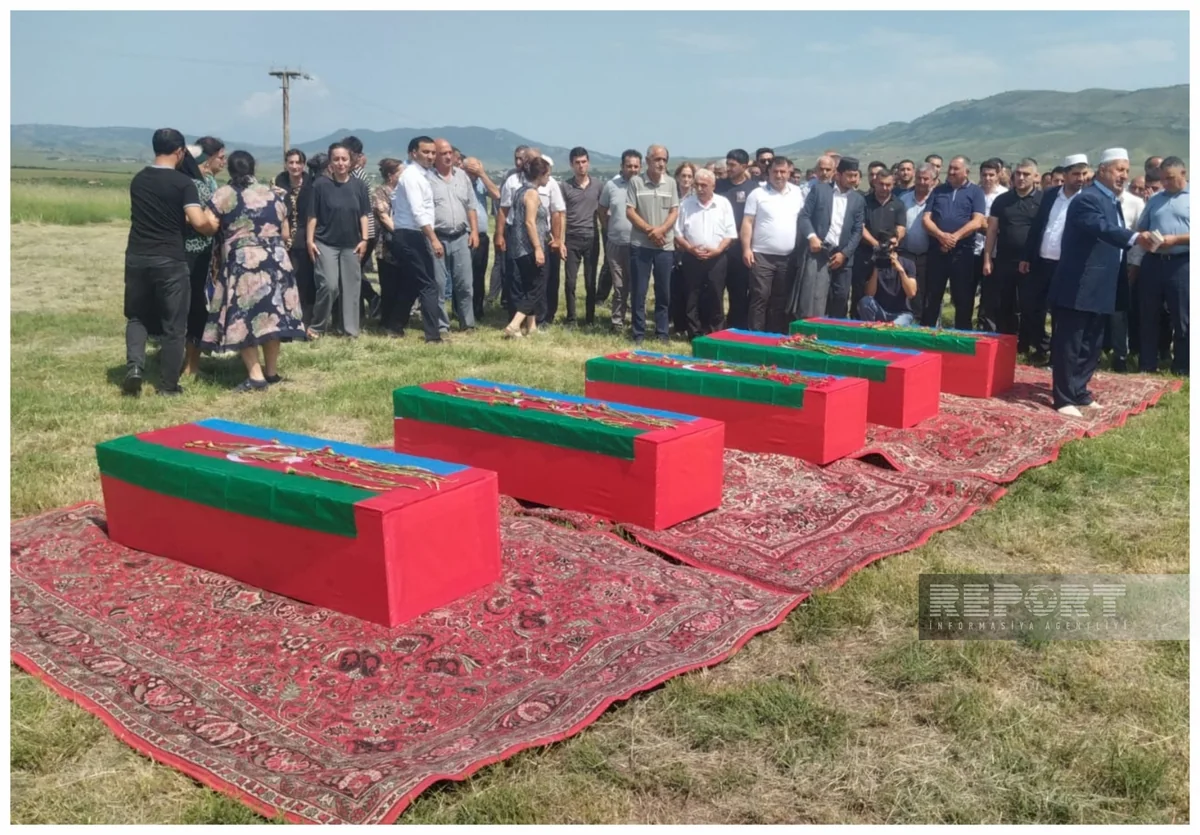 Xocalıda Birinci Qarabağ müharibəsinin daha beş şəhidi dəfn edilib - VİDEO - YENİLƏNİB