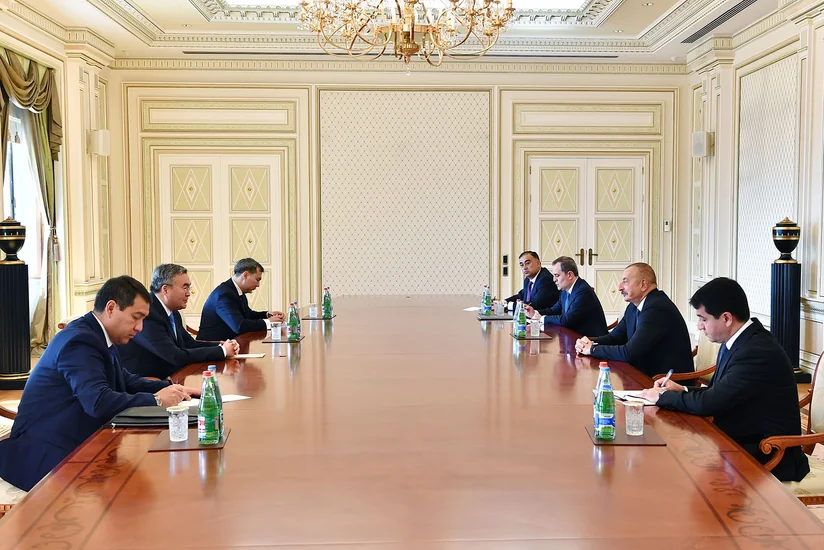 President Ilham Aliyev receives Kazakh deputy prime minister
