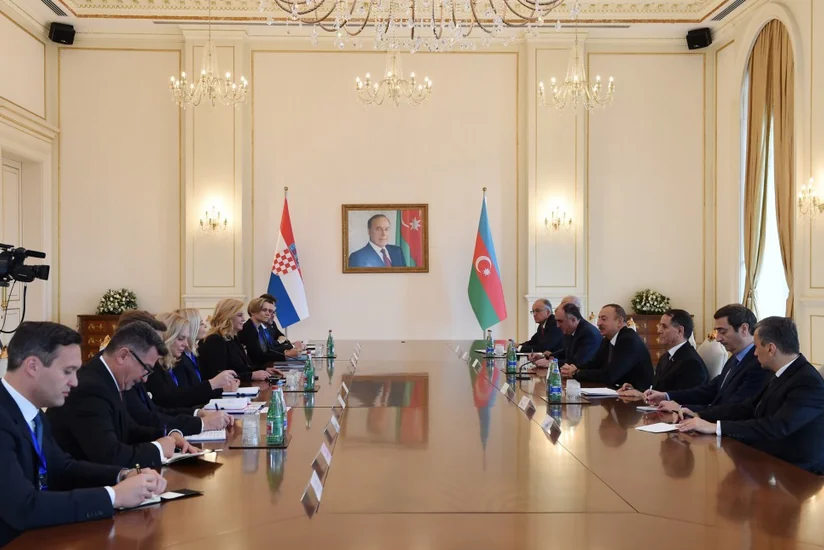 Azerbaijani and Croatian Presidents held an expanded meeting - UPDATED