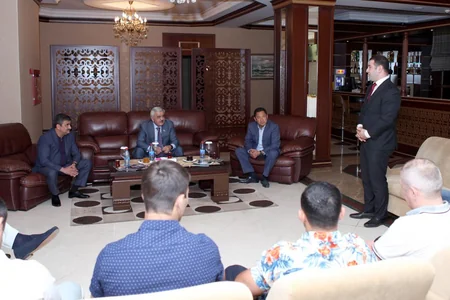 President of Judo Federation met with national team members