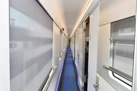 President Ilham Aliyev viewed passenger train to run on Baku-Tbilisi- Kars railway route