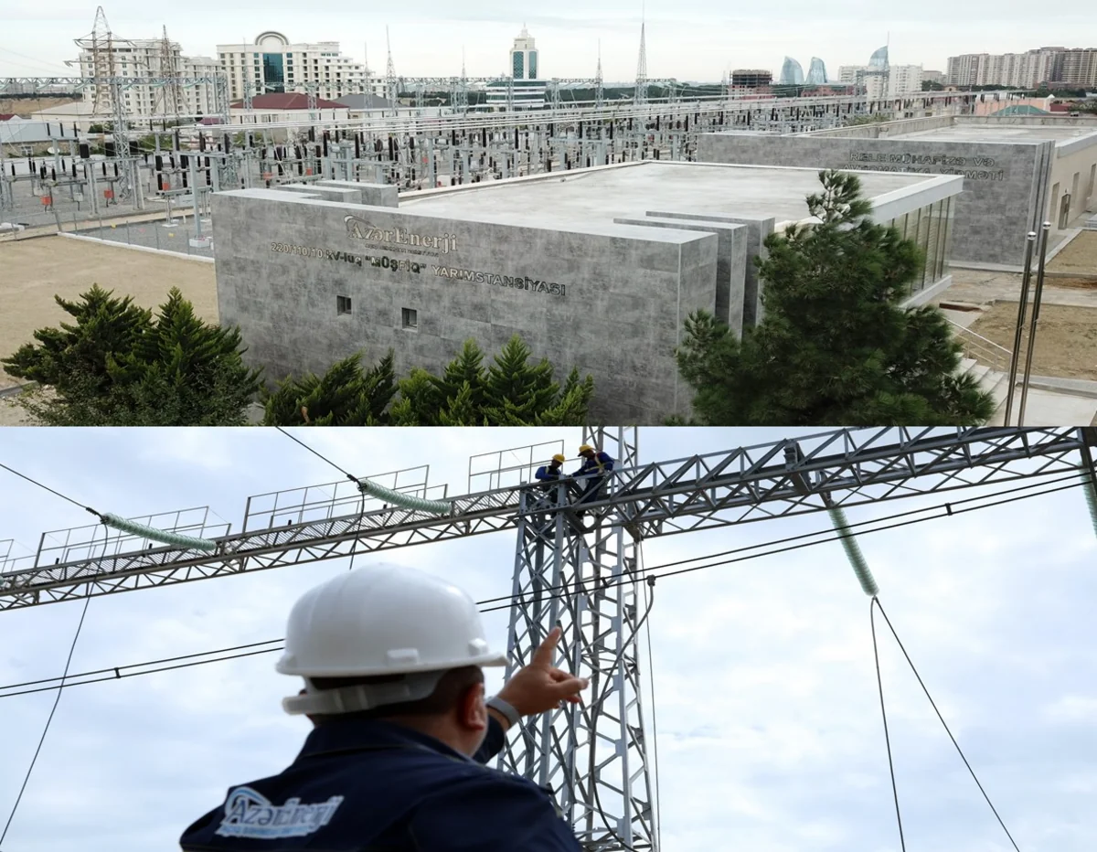 Bakının əksər hissəsini işıqla təmin edən 220 kV-luq yarımstansiyalar yenidən qurulur