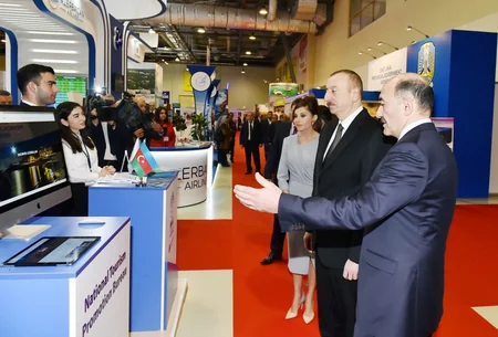 Prezident İlham Əliyev “AITF-2018” XVII Azərbaycan Beynəlxalq turizm və səyahətlər sərgisi ilə tanış olub - YENİLƏNİB - 2