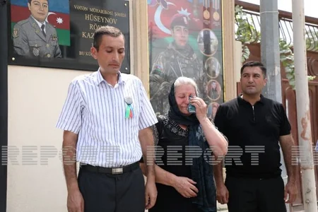 Bakıda daha bir şəhidin xatirəsinə tikilən bulağın açılışı olub