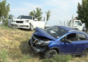 Naxçıvanda iki avtomobil toqquşub, dörd nəfər xəsarət alıb