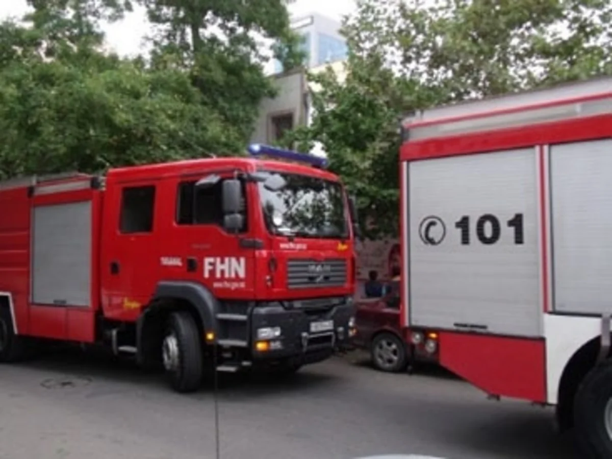 ​Bakıda sərnişin avtobusu yanıb