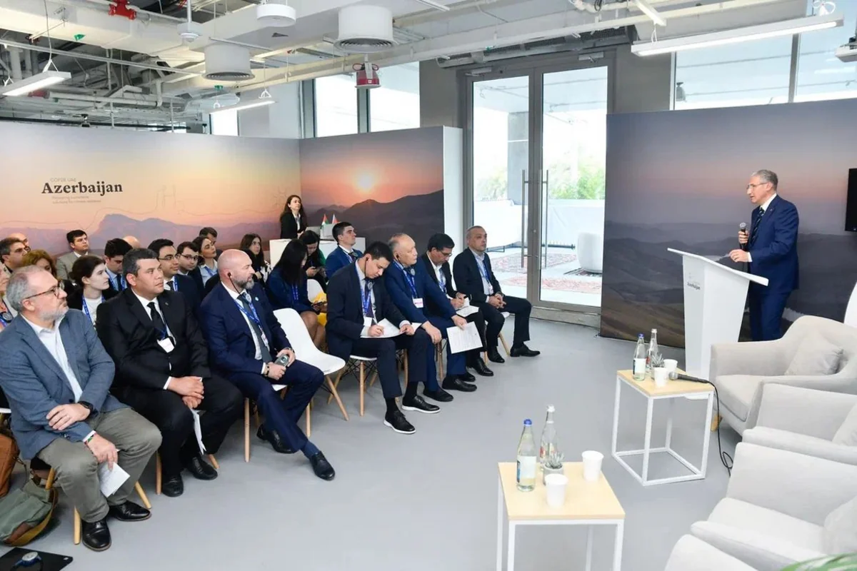 COP 28: Azərbaycan pavilyonunda Xəzər regionunda iqlim dəyişiklikləri mövzusunda tədbir keçirilib