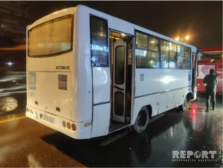 Bakıda iki avtobus toqquşub, yaralılar var - FOTO - VİDEO - YENİLƏNİB