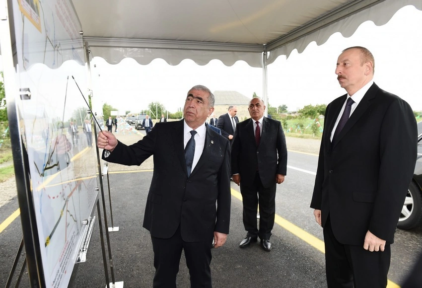 Prezident İlham Əliyev Goranboy rayonuna səfərə gedib