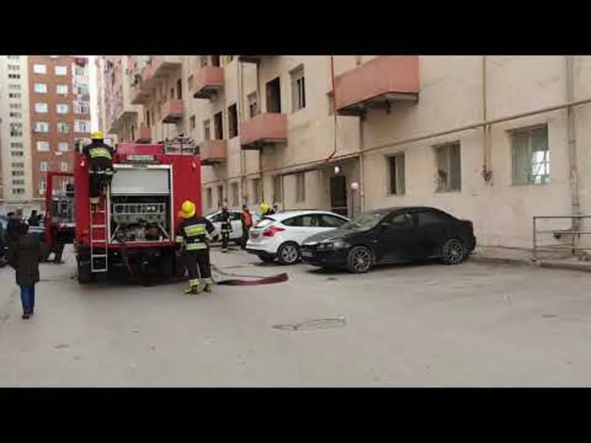 Abşeron Gənclər Şəhərciyində yanğın olub - YENİLƏNİB
