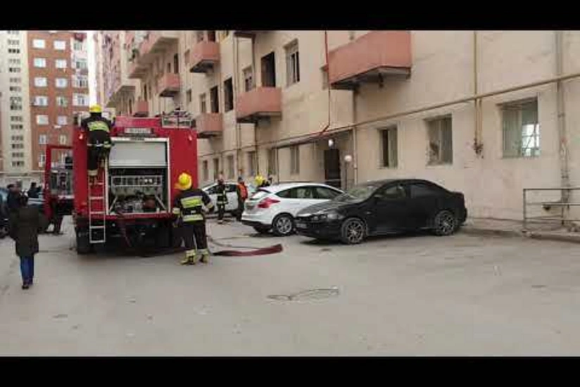 Abşeron Gənclər Şəhərciyində yanğın olub - YENİLƏNİB