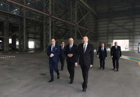 Sumqayıt Kimya Sənaye Parkında əlvan metallar və ferroərintilər zavodunun açılışı olub