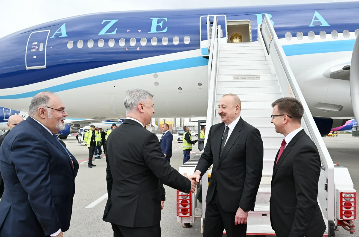 Azərbaycan Prezidenti İlham Əliyevin Macarıstana səfəri başlayıb