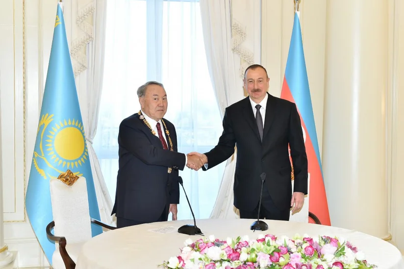Kazakh President Nazarbayev presented with Heydar Aliyev Order - UPDATED