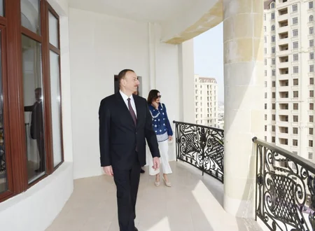 ​Prezident İlham Əliyev birinci Avropa Oyunlarının Atletlər və Media kəndlərinin açılışlarında iştirak edib
