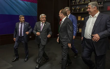 IJF prezidenti Bakı Olimpiya Stadionunda Azərbaycan milli komandalarının təlim-məşq bazasını ziyarət edib