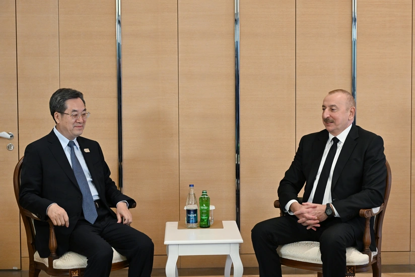 Azərbaycan Prezidenti Çinin Baş nazirinin müavini ilə görüşüb - YENİLƏNİB