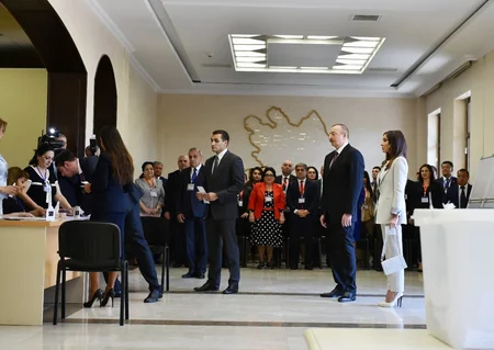 Prezident İlham Əliyev səs verib