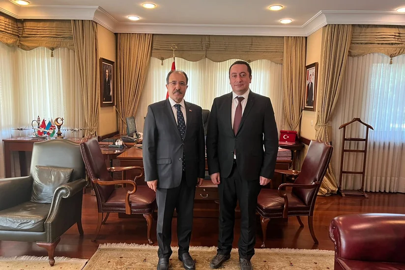 Türkiyə səfiri ROKETSAN-ın Azərbaycandakı yeni nümayəndəsini qəbul edib