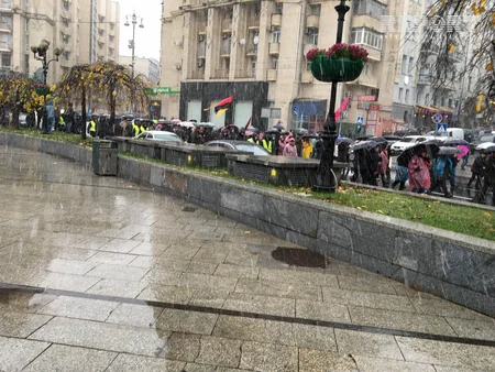 Kiyevdə Saakaşvilinin rəhbərliyi altında yürüş keçirilib - VİDEO