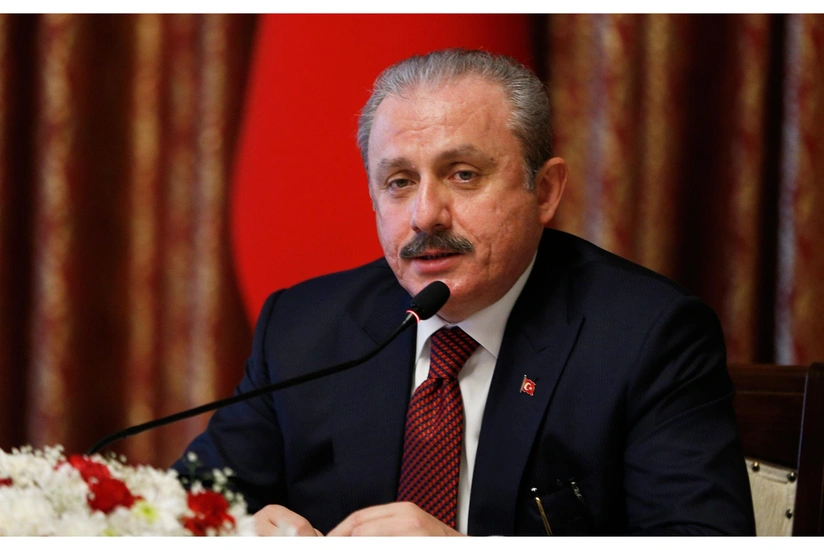 TBMM Sədri Milli Məclisdə çıxış edir: “Ərdoğanın, Türkiyə xalqının salamını gətirmişəm”