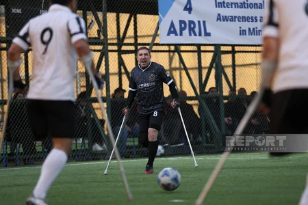 Bakı Olimpiya Stadionunda Qarabağ və Neftçi amputant futbol komandalarının oyunu keçirilib