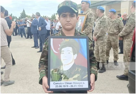 Abşeronda Birinci Qarabağ müharibəsinin dörd şəhidi dəfn edilib - YENİLƏNİB