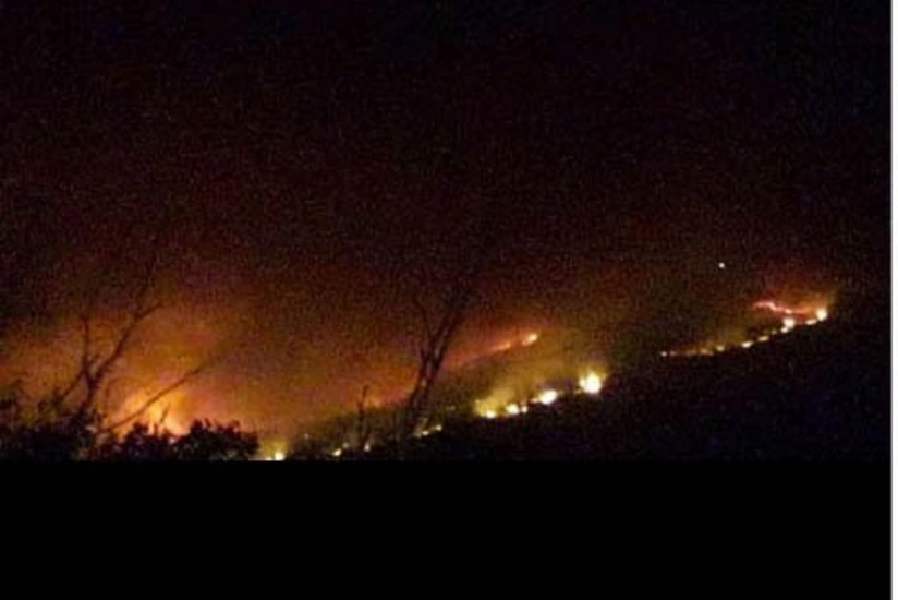 Ağsuda dağlıq ərazidə yanğının yayılmasının qarşısı alınıb - FOTO - VİDEO - YENİLƏNİB