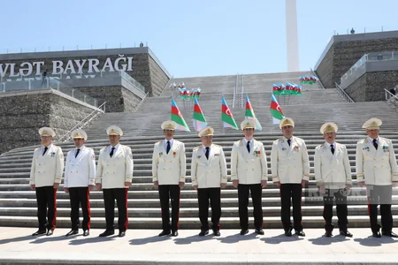 Azərbaycanda xidmətə yeni qəbul olunmuş gömrükçülər and içib