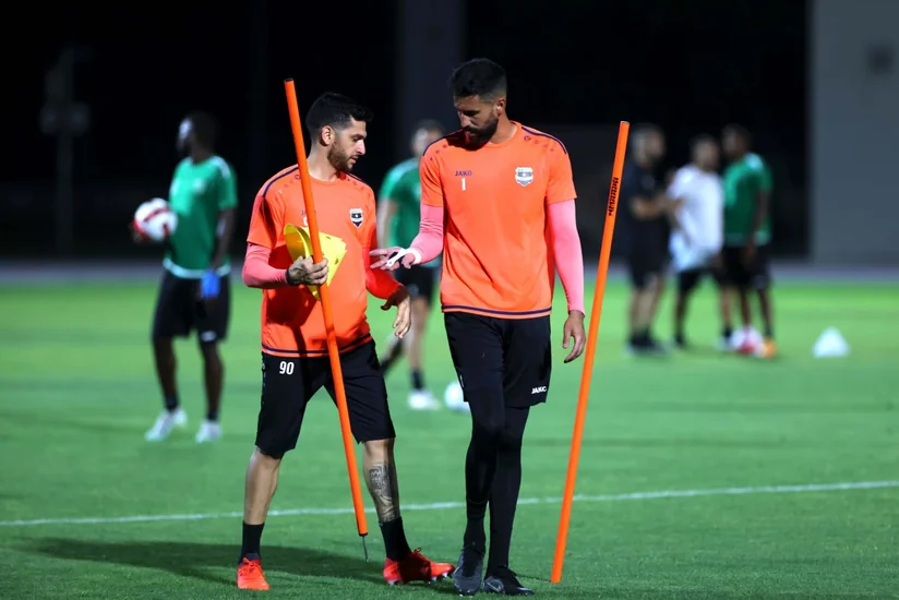 Aris Neftçi ilə oyundan əvvəl Bakıda ilk məşqinə çıxıb