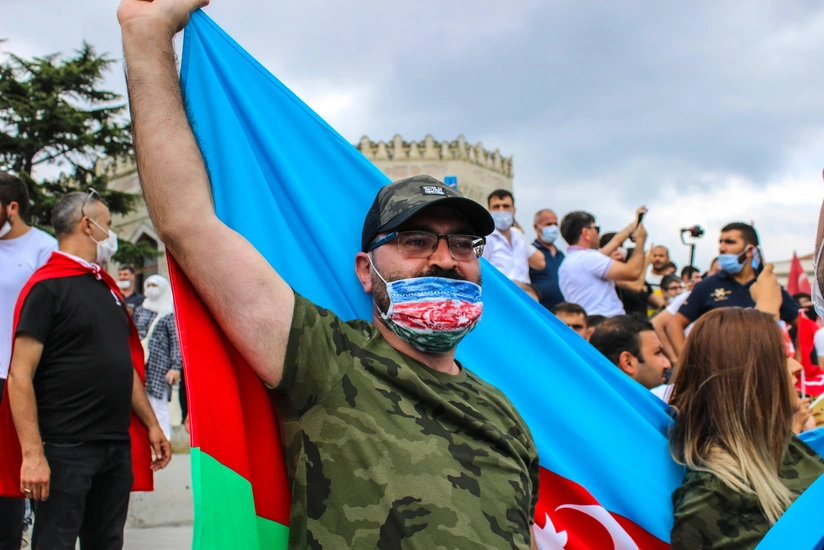 İstanbulda Azərbaycana dəstək mitinqi keçirilib