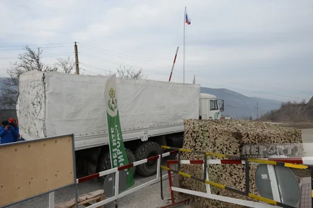 Total of 25 vehicles of peacekeepers freely use Khankandi-Lachin road 
