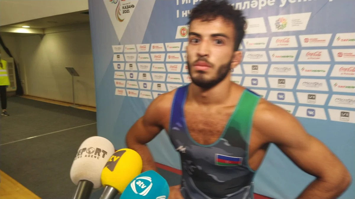 Azərbaycan güləşçisi: İlk dəfə keçirilən yarışda qızıl medal qazanmaq gözəl hissdir