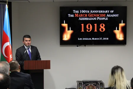 31 Mart - Azərbaycanlıların Soyqırımı Günü Los-Ancelesdə anılıb