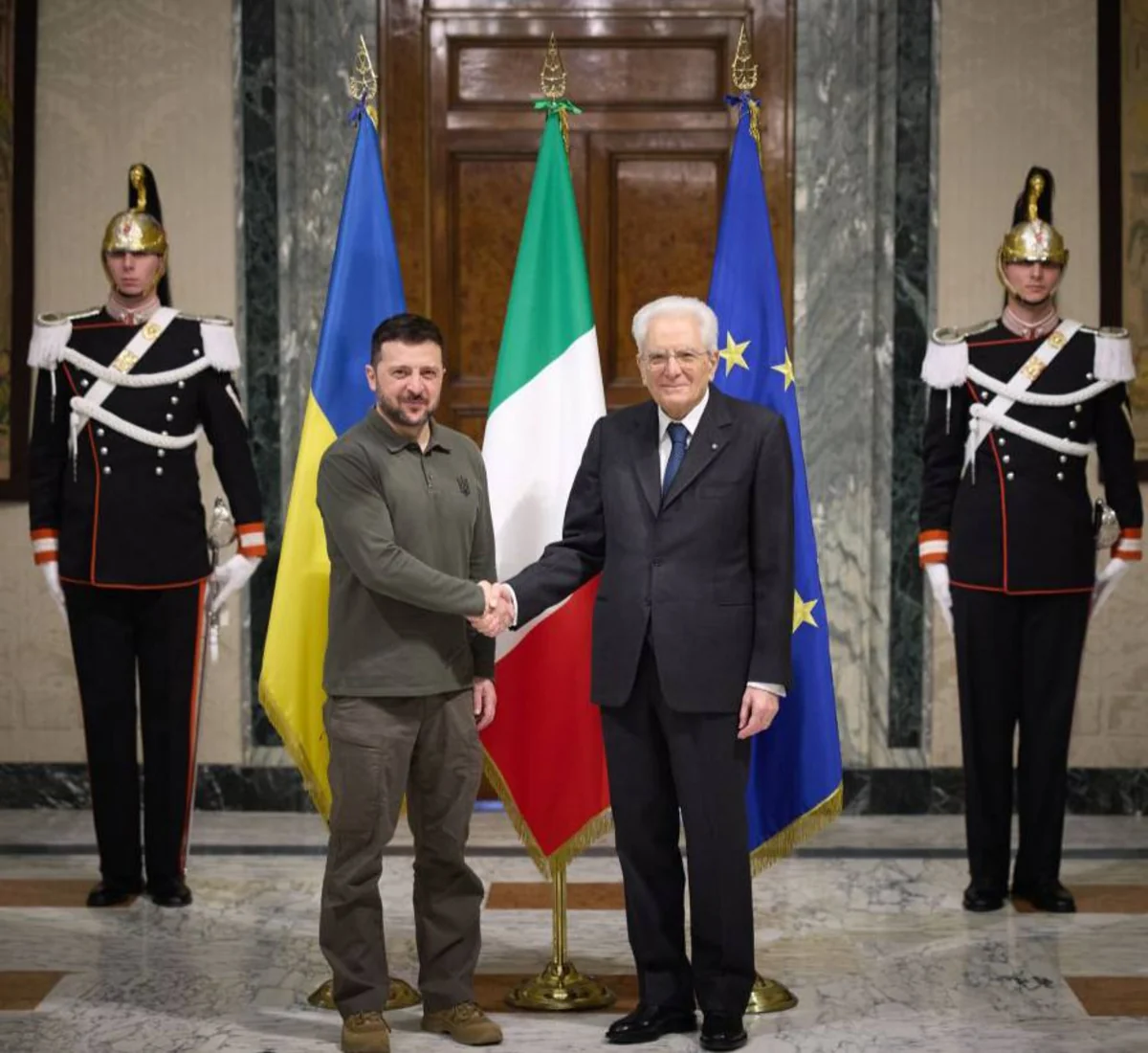 Зеленский в Риме встретился с Маттареллой