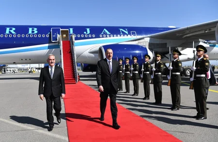 Prezident İlham Əliyev Naxçıvana səfərə gedib